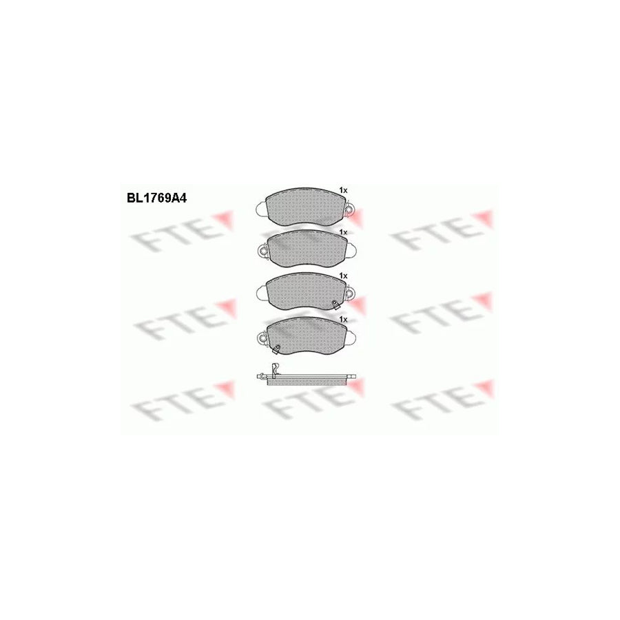 Fte BL1769A4 Brake Pad Set For Ford Transit | ML Performance UK Car Parts