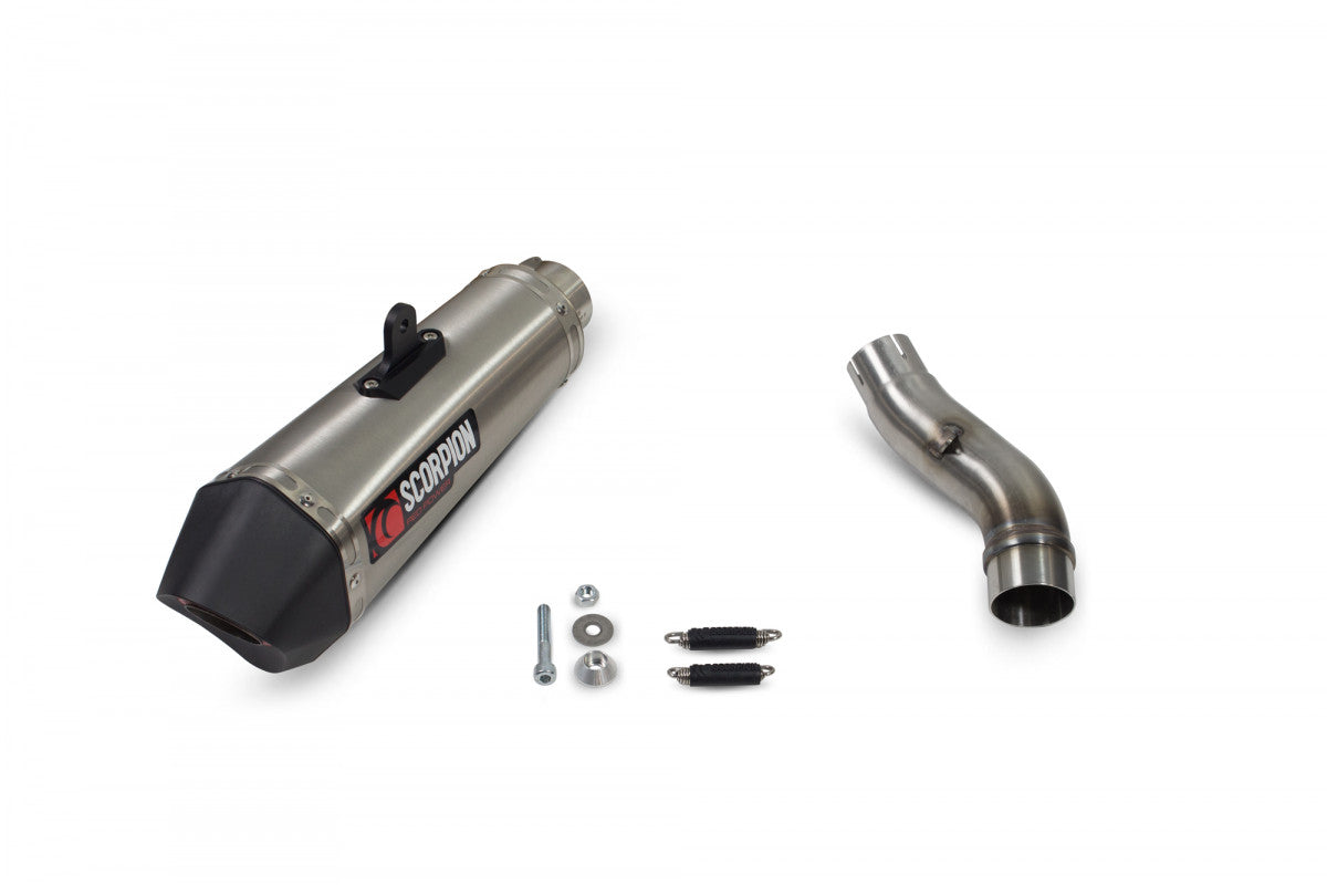 Scorpion RHA189SEO Honda CB500 X Serket Taper Slip-On - Brushed Stainless Steel Sleeve | ML Performance UK UK