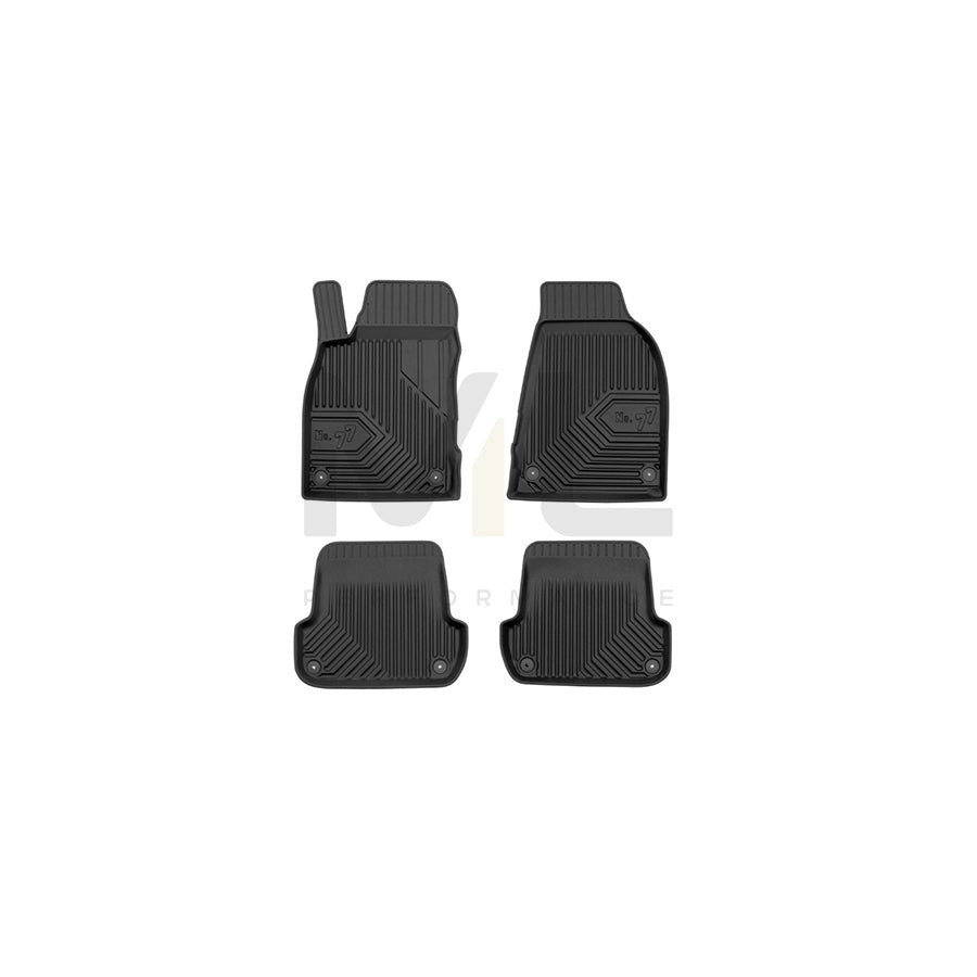 FROGUM Tailored, No.77 77408654 Floor mat set for AUDI A4 Elastomer, Front and Rear, Quantity: 4, Black | ML Performance Car Parts