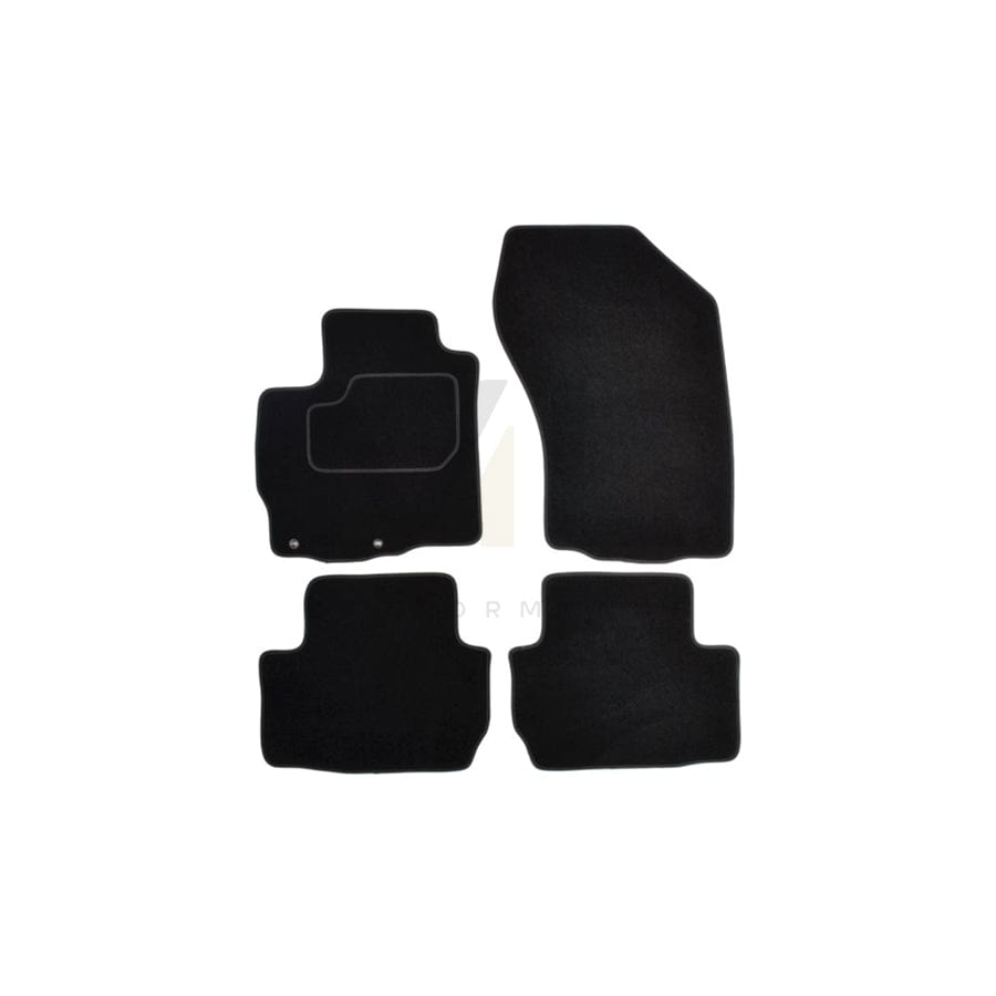 MAMMOOTH Tailored A041 CIT195 PRM 01 Floor mat set for CITROﾃ起 C-Crosser Off-Road Textile, Front and Rear, Quantity: 4, Black | ML Performance Car Parts