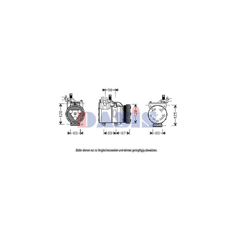 AKS Dasis 851391N Compressor, Air Conditioning | ML Performance UK