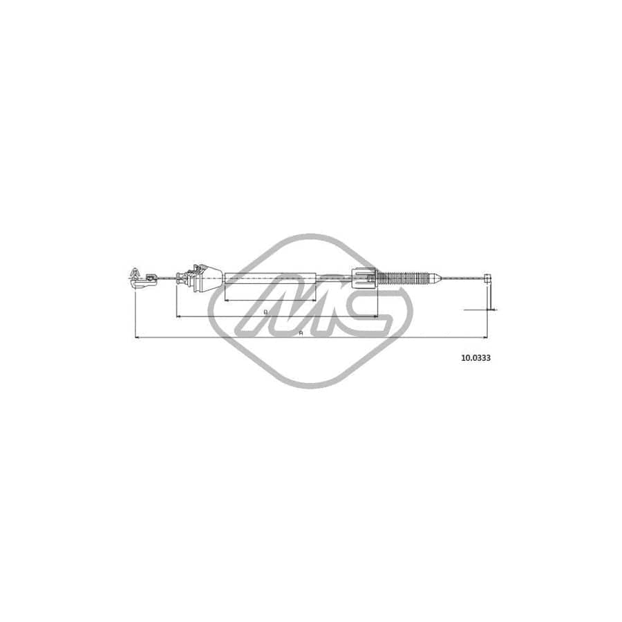 Metalcaucho 83190 Accelerator Cable for RENAULT LAGUNA | ML Performance UK Car Parts