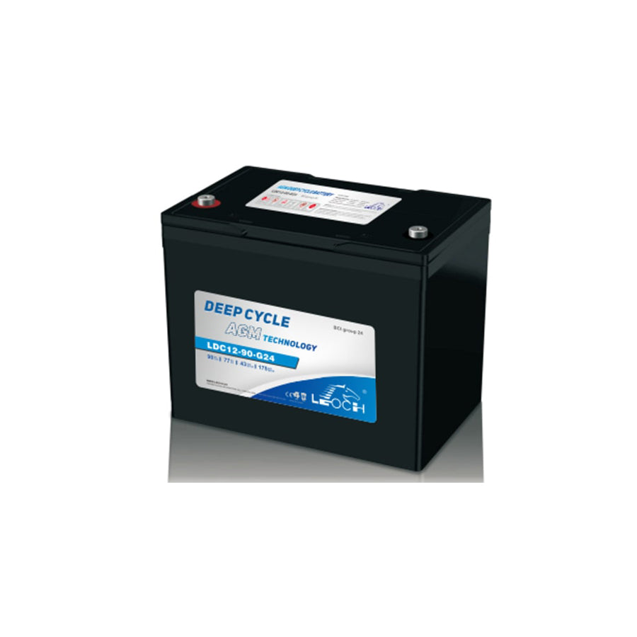 Leoch 12V 90Ah Deep Cycle AGM Battery - LDC12-90-G24-DT | ML Performance UK Car Parts