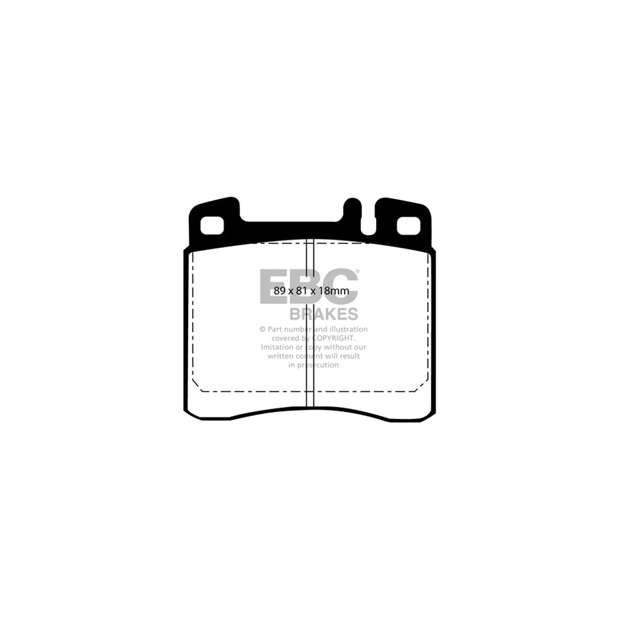 EBC DP888 Mercedes-Benz W140 Ultimax Front Brake Pads - ATE Caliper 2 | ML Performance UK Car Parts