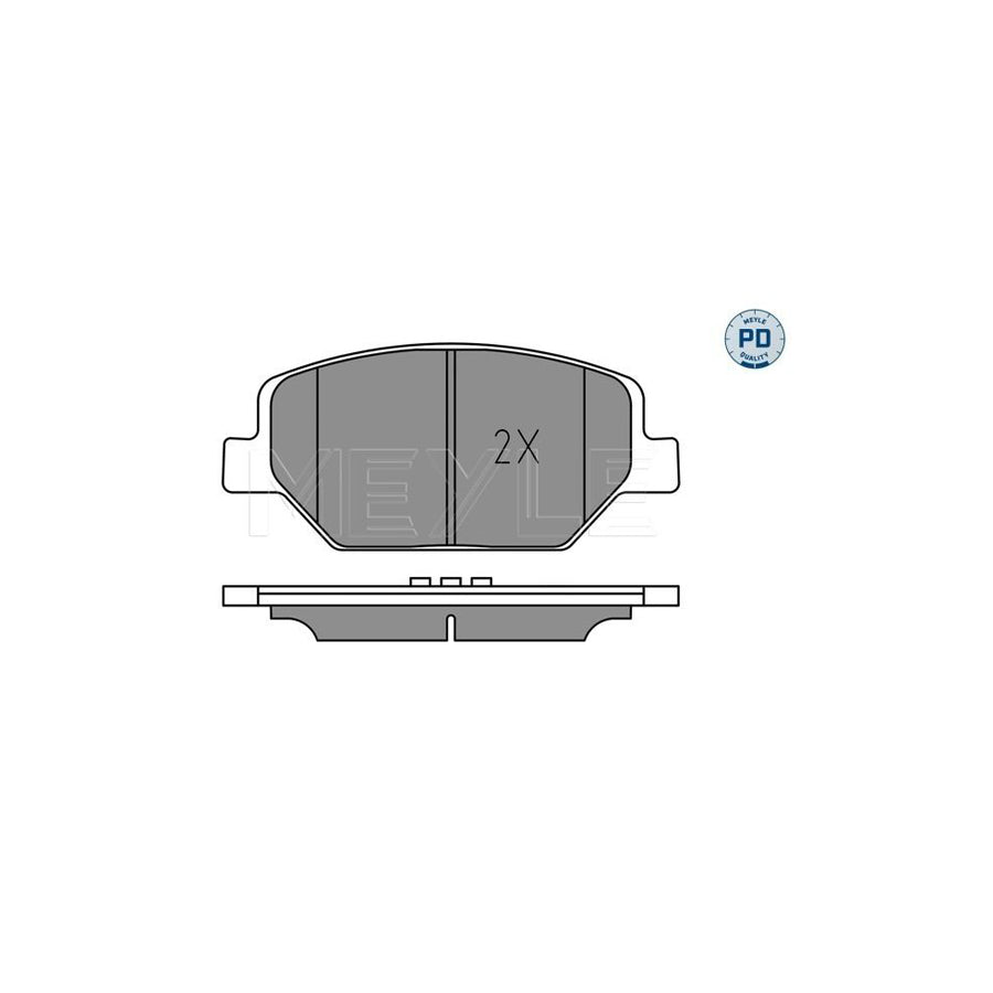 Meyle 025 221 3819/Pd Brake Pad Set