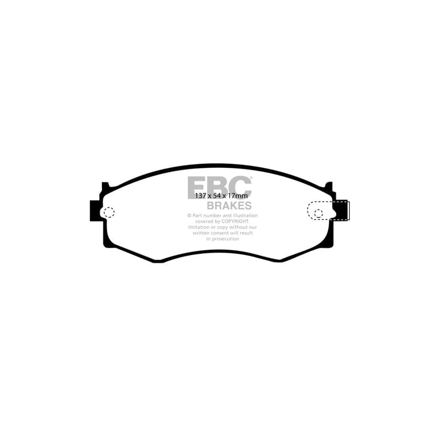 EBC PD06KF455 Nissan Greenstuff Front Brake Pad & USR Disc Kit 2 | ML Performance UK Car Parts