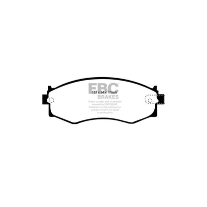 EBC PD06KF455 Nissan Greenstuff Front Brake Pad & USR Disc Kit 2 | ML Performance UK Car Parts