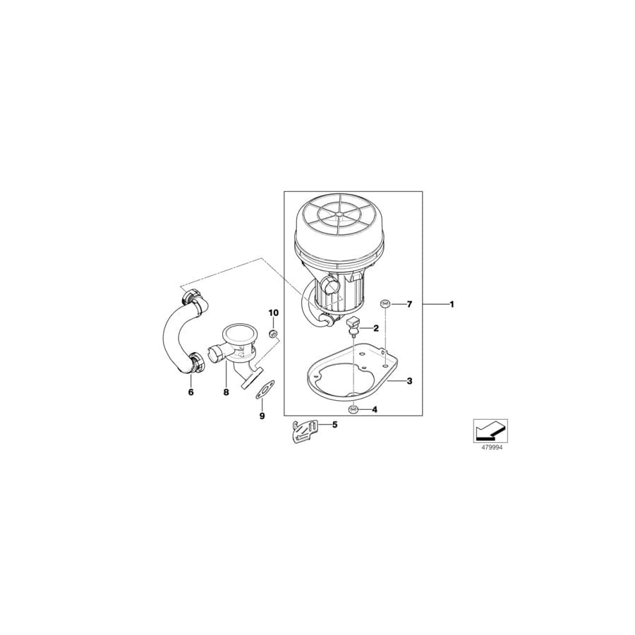 Genuine BMW 11727533642 E85 Pressure Hose Assy (Inc. Z4 2.0i) | ML Performance UK Car Parts