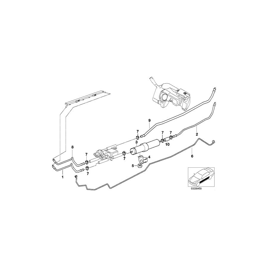 Genuine BMW 16121183100 E36 Fuel Return Line II (Inc. Z3) | ML Performance UK Car Parts