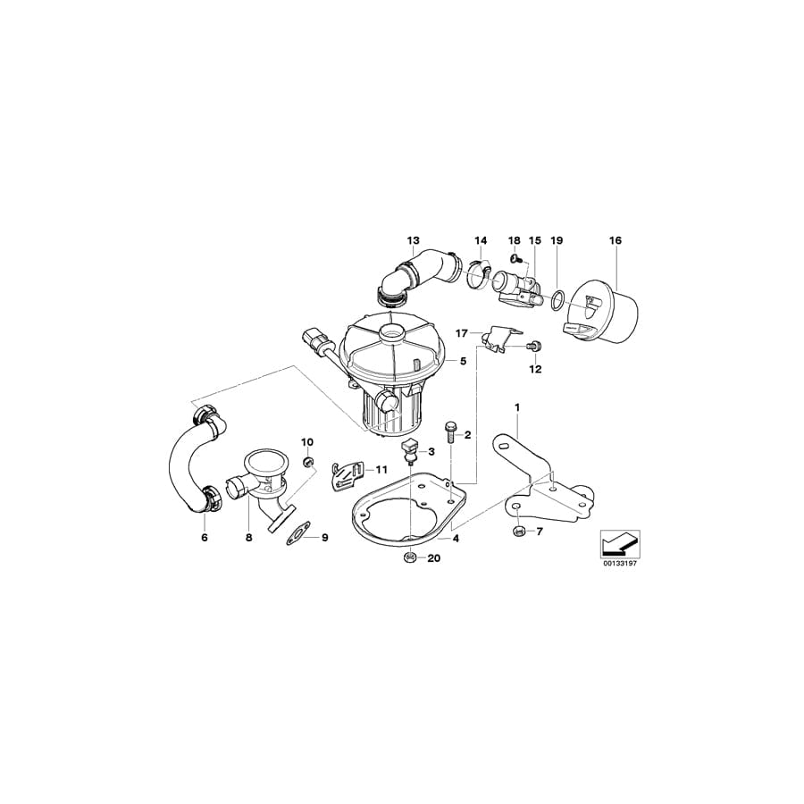 Genuine BMW 11727525290 E83 Countersunk Screw 2,8X1,6 ZNFE SW (Inc. X3 3.0i) | ML Performance UK Car Parts