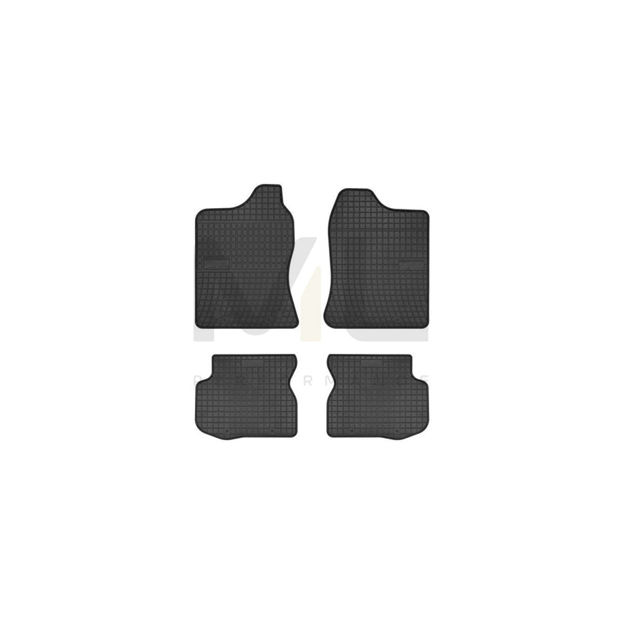 FROGUM Tailored 0604 Floor mat set for SUZUKI Jimny (FJ) Off-Road Elastomer, Front and Rear, Quantity: 4, Black | ML Performance Car Parts