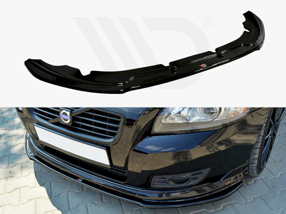 Maxton Design VO-V50F-RDESIGN-FD1T Front Splitter Volvo V50 R-design | ML Performance UK Car Parts