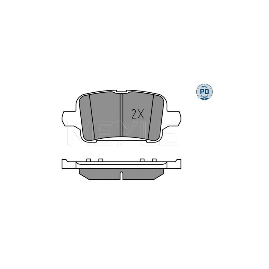 Meyle 025 221 2917/Pd Brake Pad Set