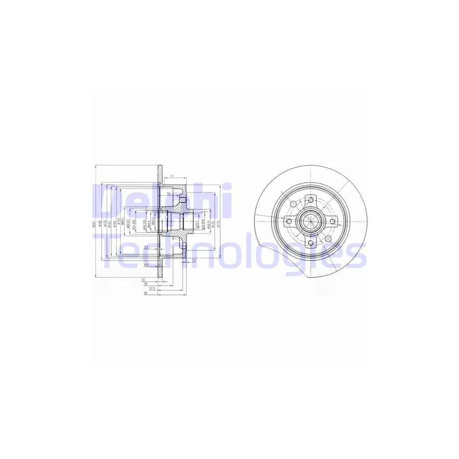 Delphi Bg2571 Brake Disc