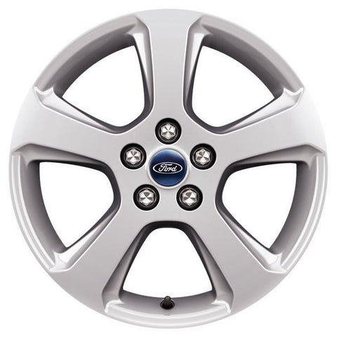 GENUINE FORD 2238331 x4 SET OF 4 S-MAX - GALAXY ALLOY WHEEL 17" 5-SPOKE DESIGN, SPARKLE SILVER 2015 - 2021 | ML Performance UK