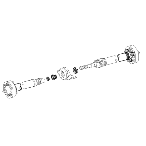 Genuine Lexus 37100-53081 IS Phase 2 Rear Propellor Shaft