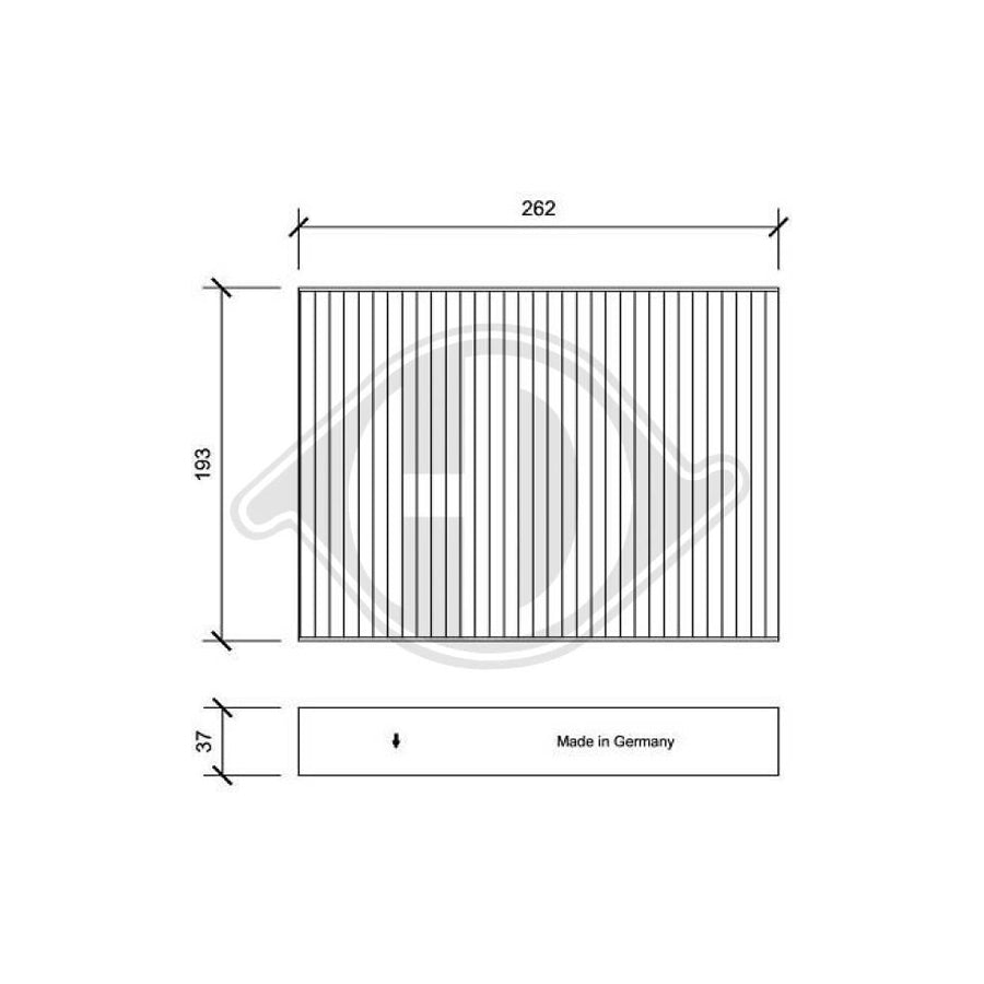 DIEDERICHS DCI1193 Pollen Filter For Renault Scenic III (Jz0/1_) | ML Performance UK Car Parts