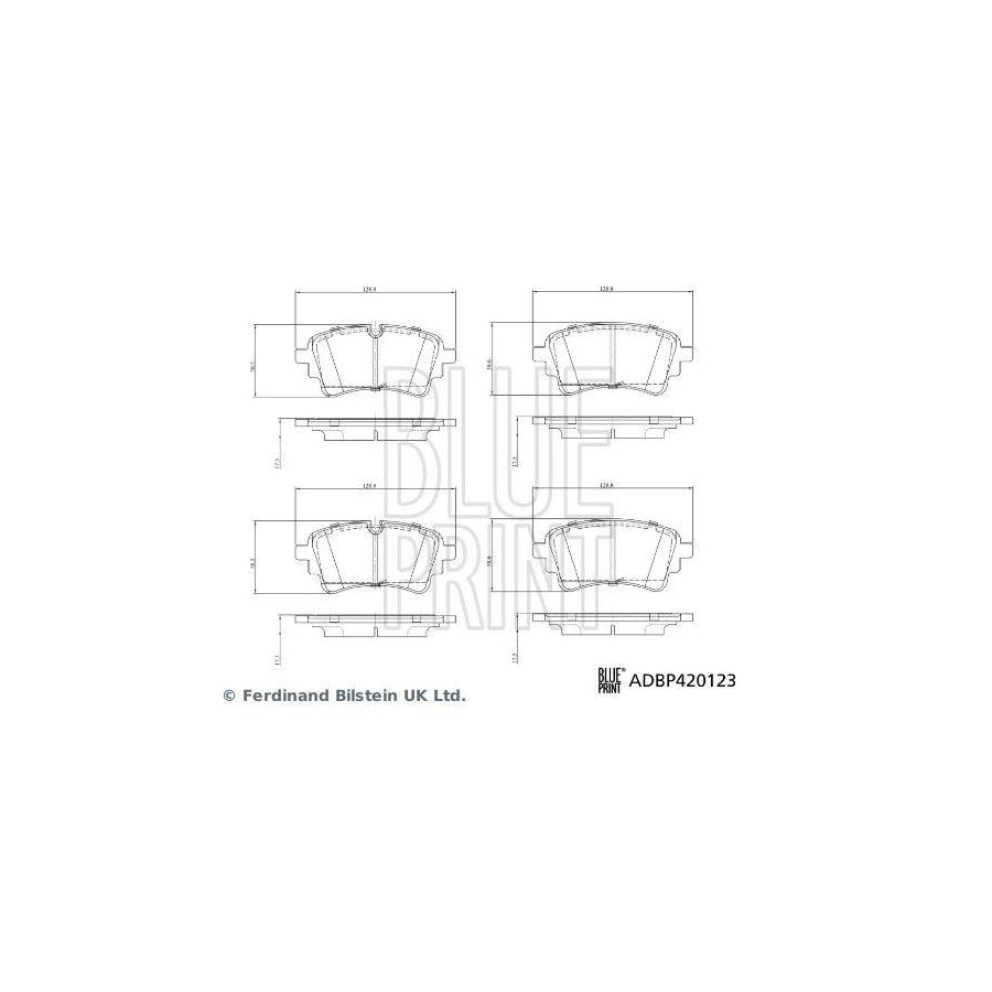 Blue Print ADBP420123 Brake Pad Set