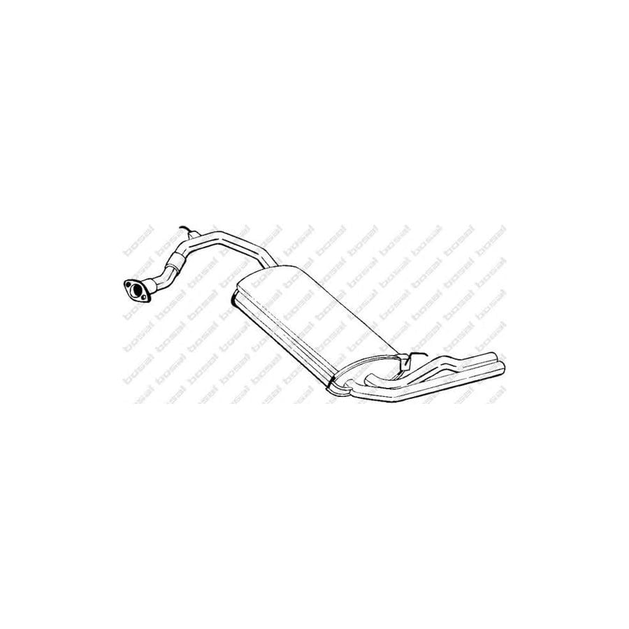 Bosal 163-461 Rear Silencer For Honda Civic Iv Hatchback (Ec, Ed, Ee)