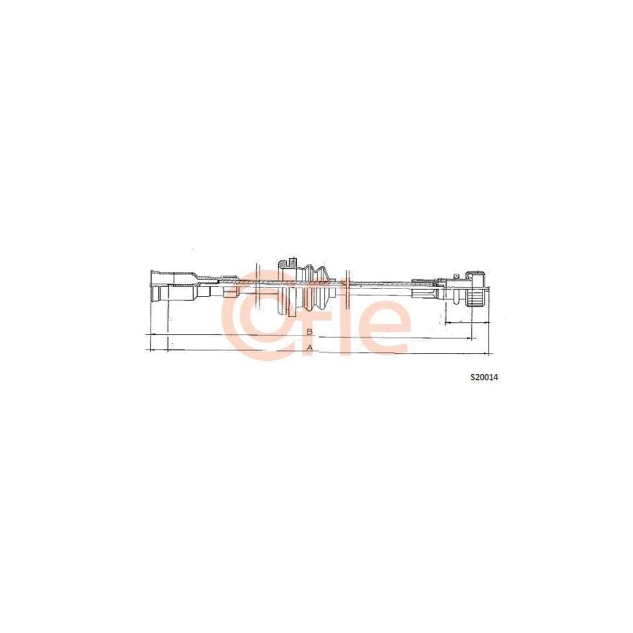 Cofle 92.S20014 Speedometer Cable For Opel Kadett