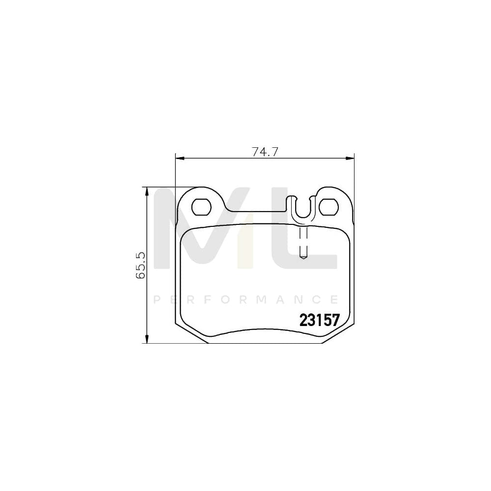 Hella 8DB 355 008-831 Brake Pad Set Prepared For Wear Indicator | ML Performance Car Parts