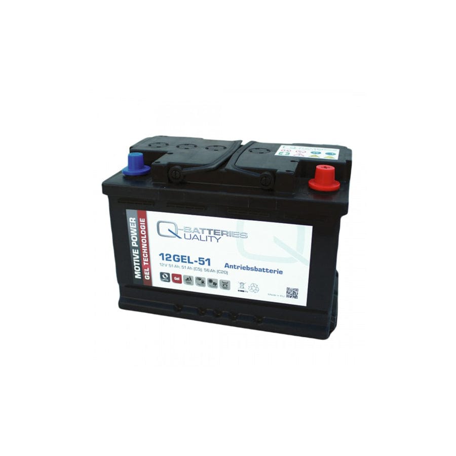 Q-Batteries 12GEL51 traction battery 12V 52Ah (5h), 60Ah (20h) maintenancefree gel battery VRLA | ML Performance UK Car Parts