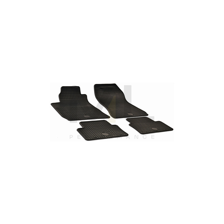 WALSER 50302 Floor mat set for ALFA ROMEO 159 Elastomer, Front and Rear, Quantity: 4, Black | ML Performance Car Parts