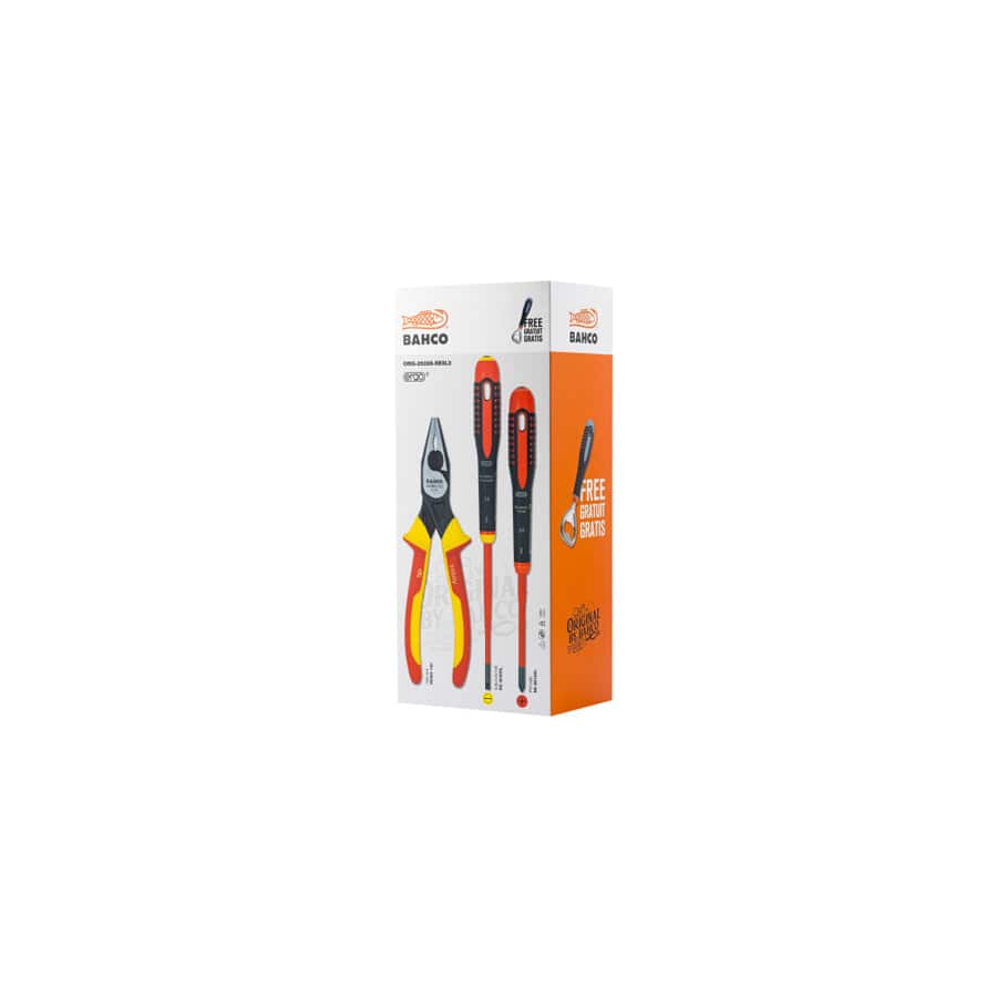 Bahco BAHVDESDPSET Original VDE Screwdriver & Plier Set | ML Performance UK