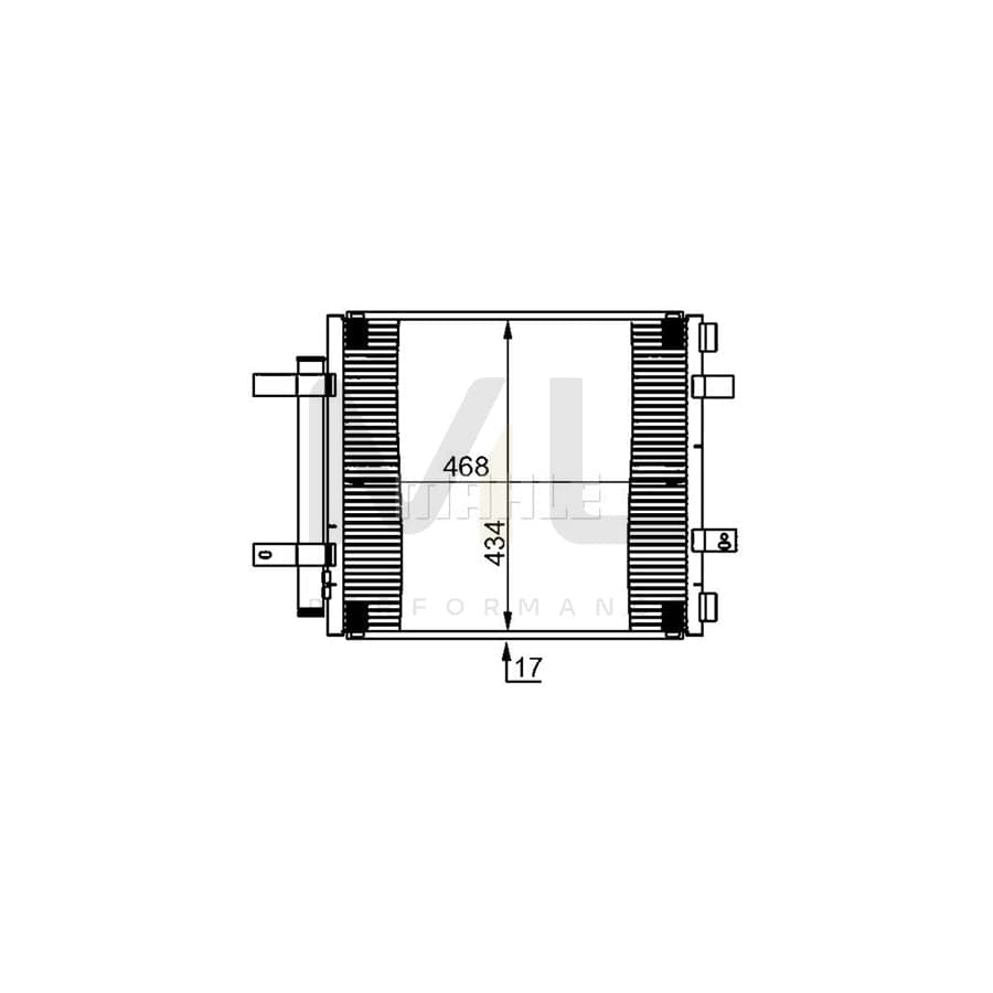 MAHLE ORIGINAL AC 362 000S Air conditioning condenser with dryer | ML Performance Car Parts