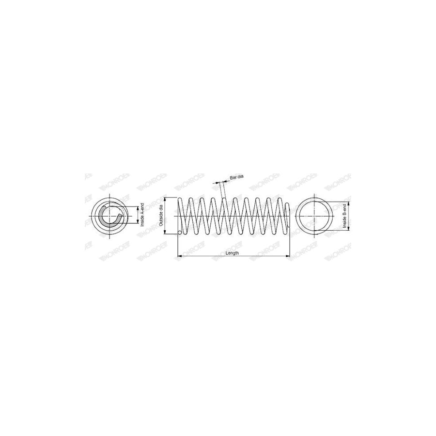 Monroe SP3074 Coil Spring For Toyota Camry IIISaloon (_V1_)