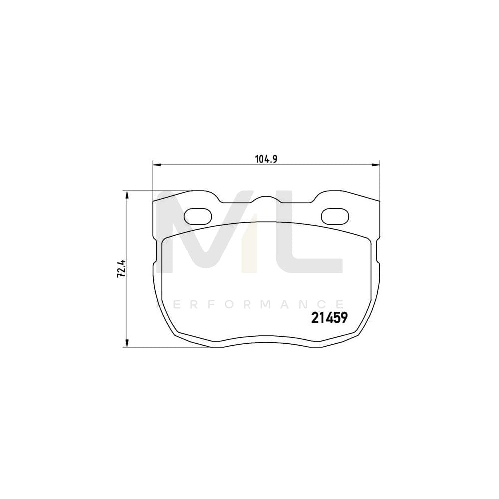 Brembo P 99 001 Brake Pad Set For Land Rover Defender Excl. Wear Warning Contact | ML Performance Car Parts