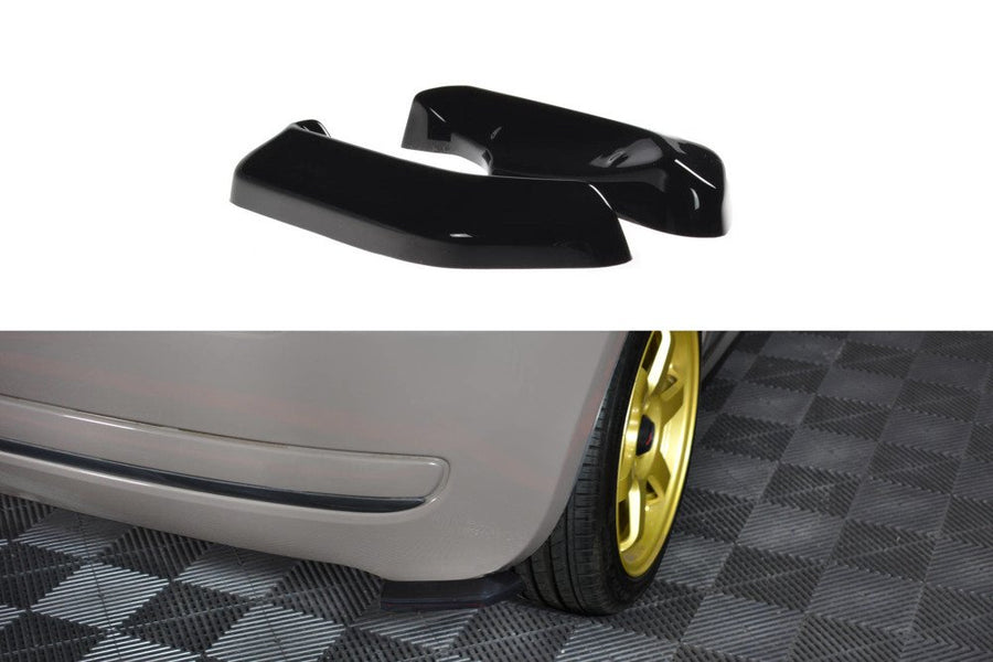 Maxton Design FI-500-RSD1T Rear Side Splitters Fiat 500 Hatchback (Pre-Facelift) | ML Performance UK Car Parts