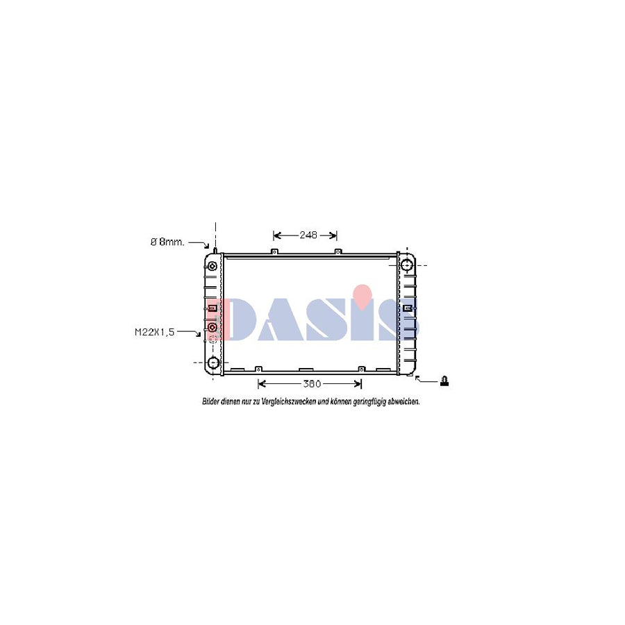 AKS Dasis 170030N Engine Radiator For Porsche 928 Coupe | ML Performance UK