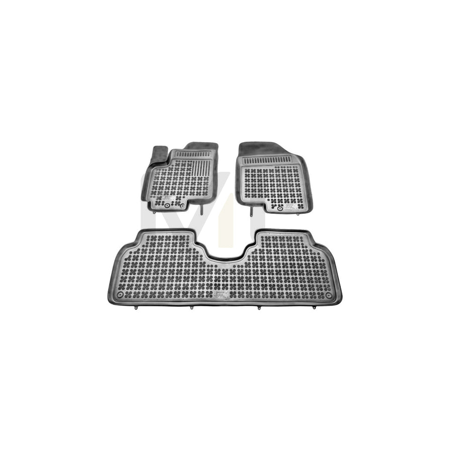 REZAW PLAST 201007 Floor mat set Elastomer, Front and Rear, Black | ML Performance Car Parts