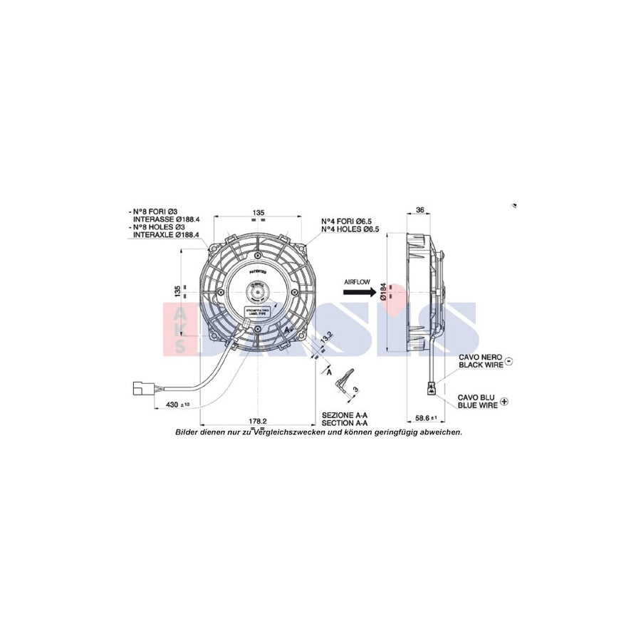 AKS Dasis 870088N Fan, Radiator | ML Performance UK