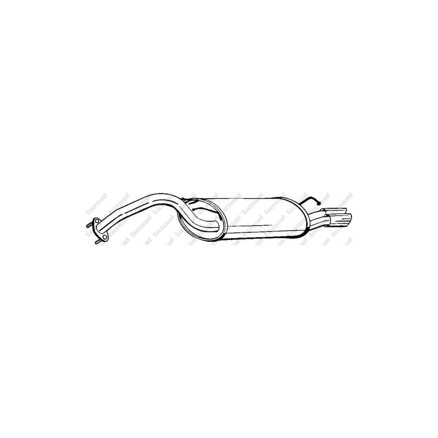 Bosal 165-263 Rear Silencer For Hyundai Sonata Iii (Y-3)