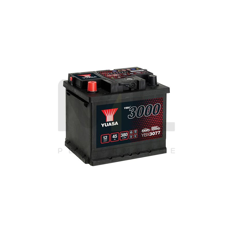 Yuasa YBX3077 12v 45Ah SMF Battery | ML Performance UK Car Parts