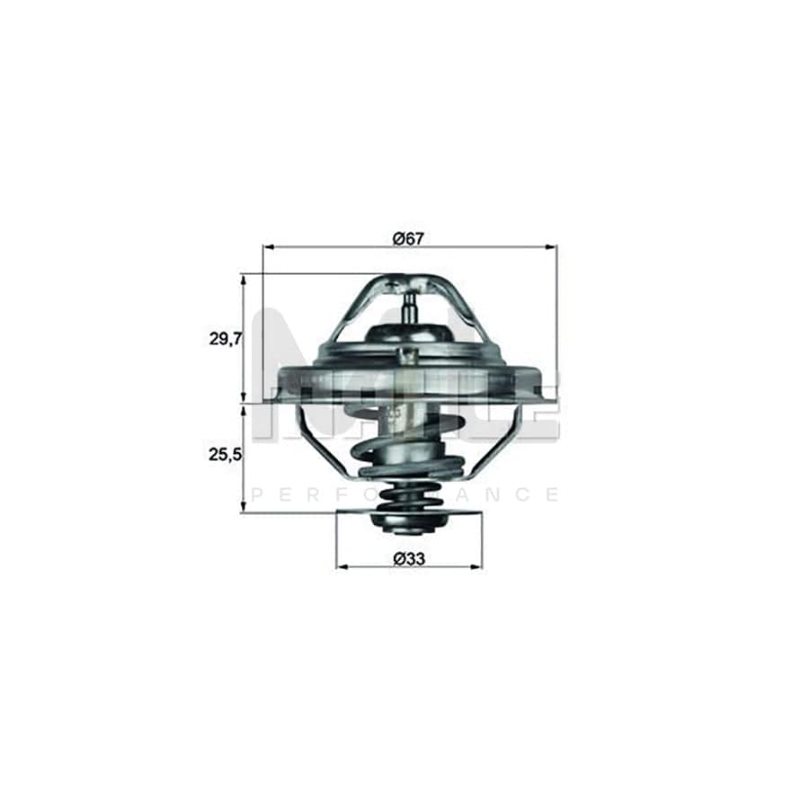 MAHLE ORIGINAL TX 63 88 Engine thermostat Opening Temperature: 88��C, without gasket / seal | ML Performance Car Parts