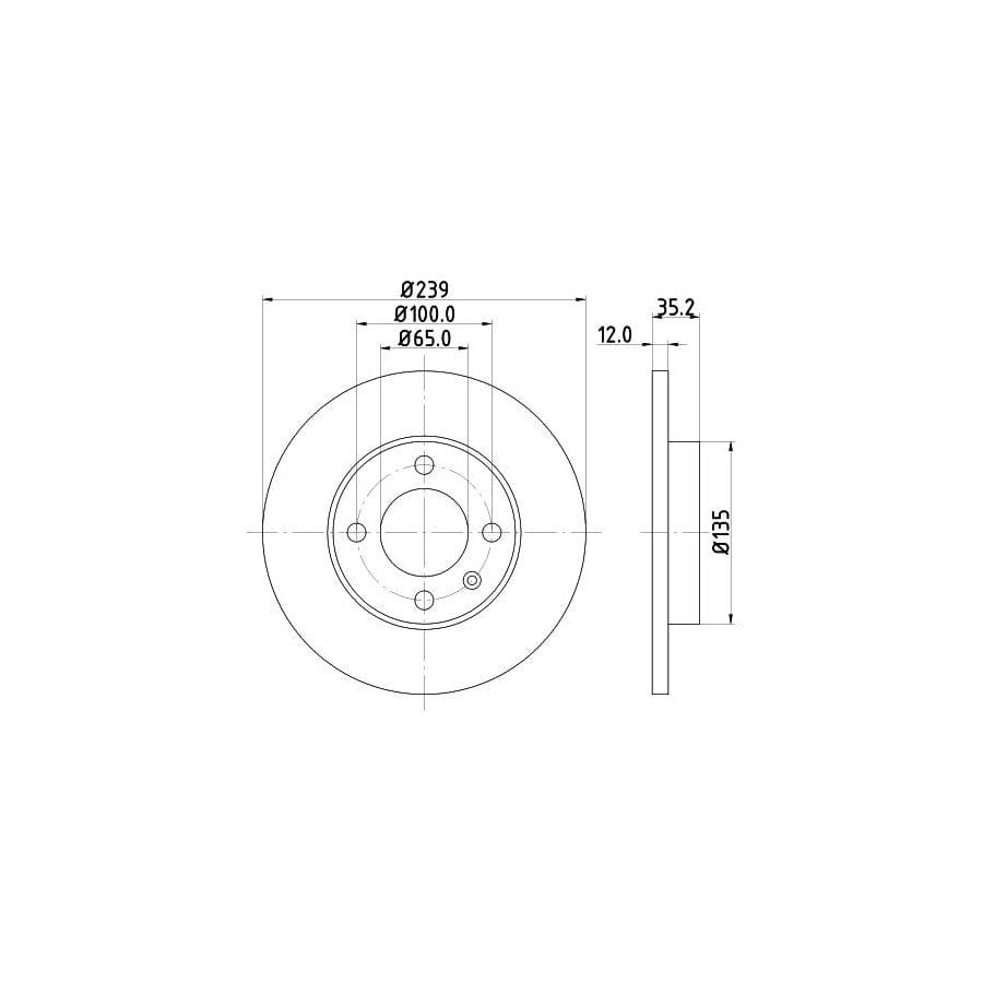 Mintex Mdc198 Brake Disc