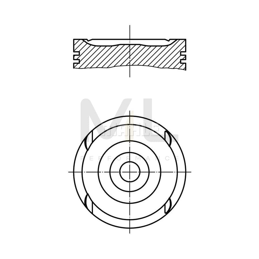 MAHLE ORIGINAL 011 79 01 Piston 86,5 mm, without cooling duct | ML Performance Car Parts