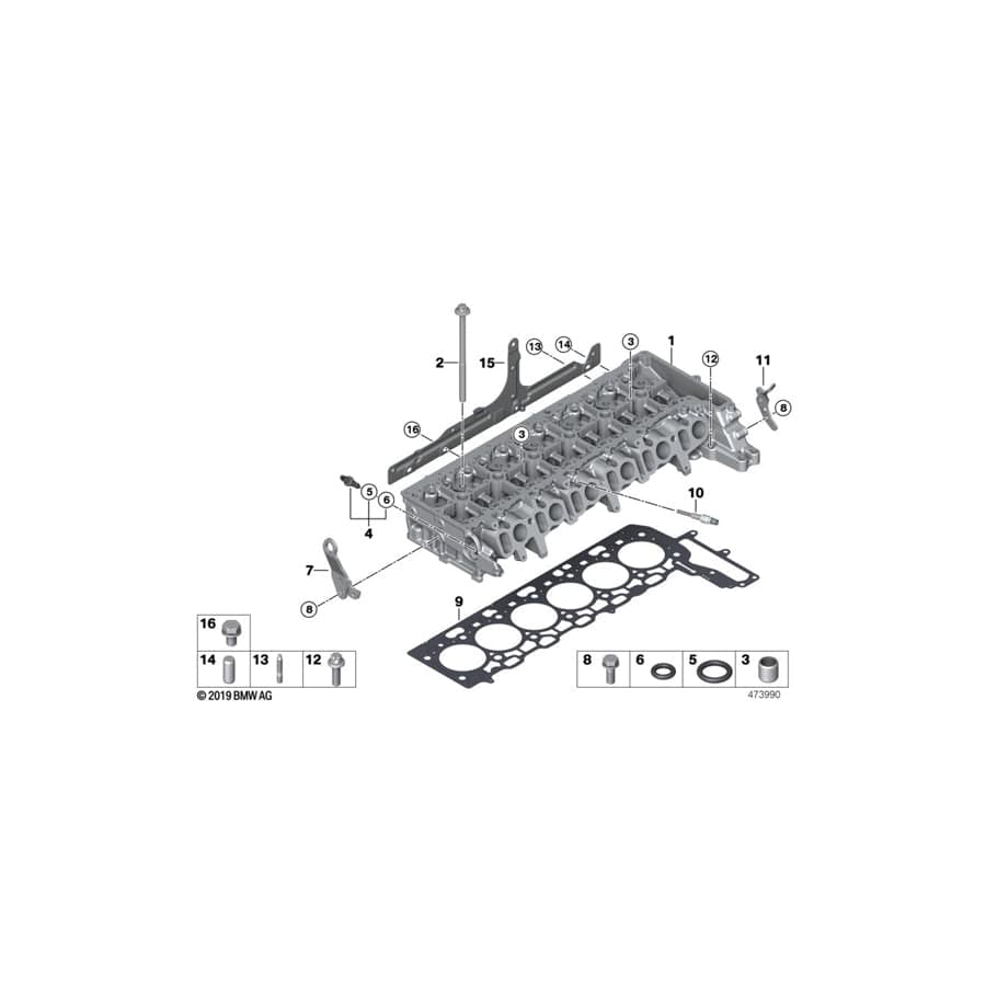 Genuine BMW 11128575787 G30 G12 Cylinder Head (Inc. X6 M50dX, 750LdX & 750dX) | ML Performance UK Car Parts