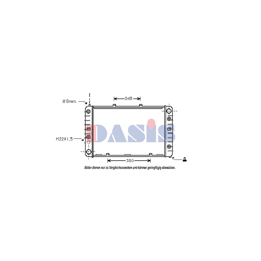 AKS Dasis 170020N Engine Radiator For Porsche 928 Coupe | ML Performance UK