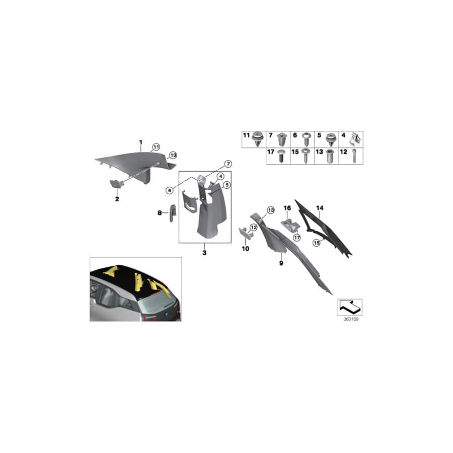 Genuine BMW 07142758580 I01 I01 Plug-In Retainer (Inc. i3 94Ah Rex, i3 120Ah Rex & i3 94Ah) | ML Performance UK Car Parts