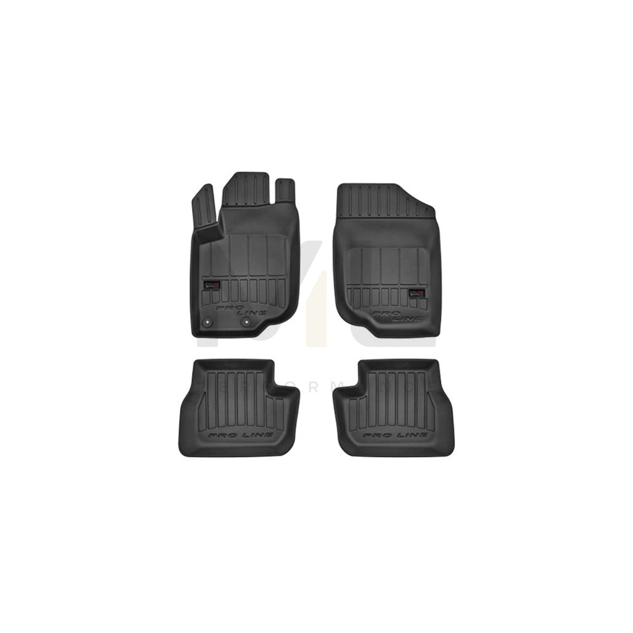 FROGUM 3D407435 Floor mat set for PEUGEOT 207 Elastomer, Front and Rear, Quantity: 4, Black | ML Performance Car Parts