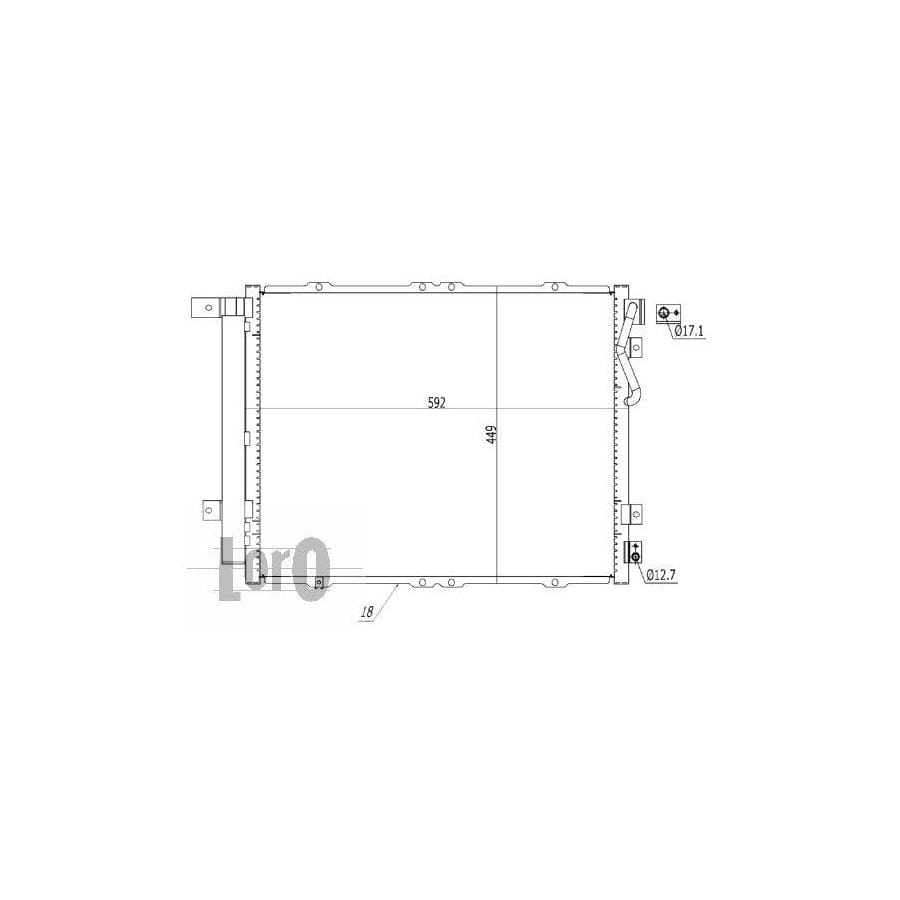 Abakus 0190160033 Air Conditioning Condenser | ML Performance UK