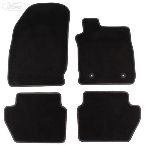 GENUINE FORD 2239009 ECOSPORT VELOUR FLOOR MATS FRONT AND REAR, BLACK | ML Performance UK