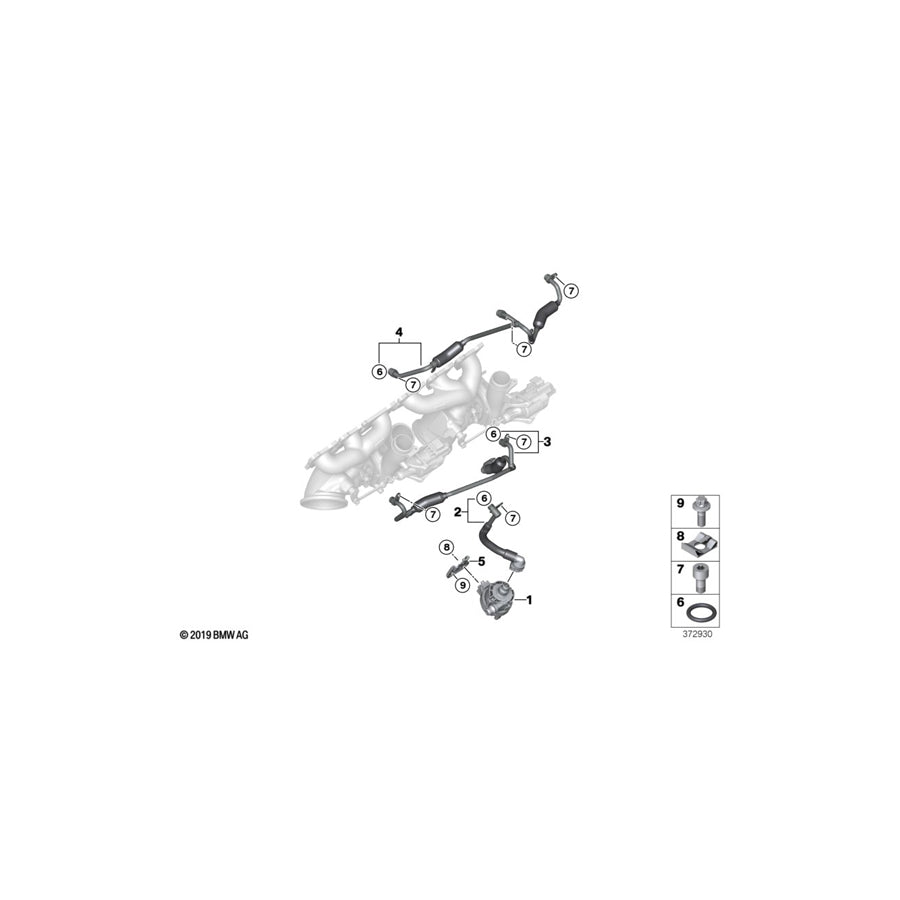 Genuine BMW 11517602124 F13 F06 F48 Asa-Bolt M8X22-8.8 ZNS3 (Inc. Cooper S, X1 20iX & M2 Competition) | ML Performance UK Car Parts