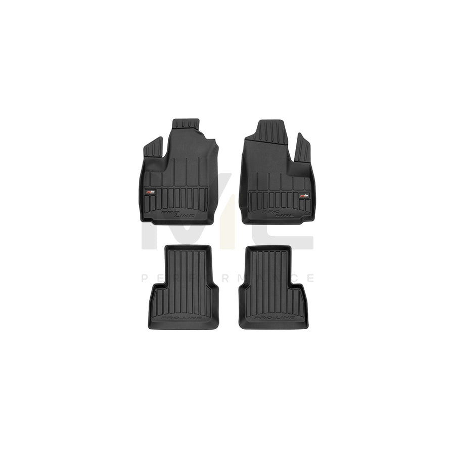 FROGUM Tailored, ProLine 3D427242 Floor mat set for FIAT DOBLO Elastomer, Front and Rear, Quantity: 4, Black | ML Performance Car Parts