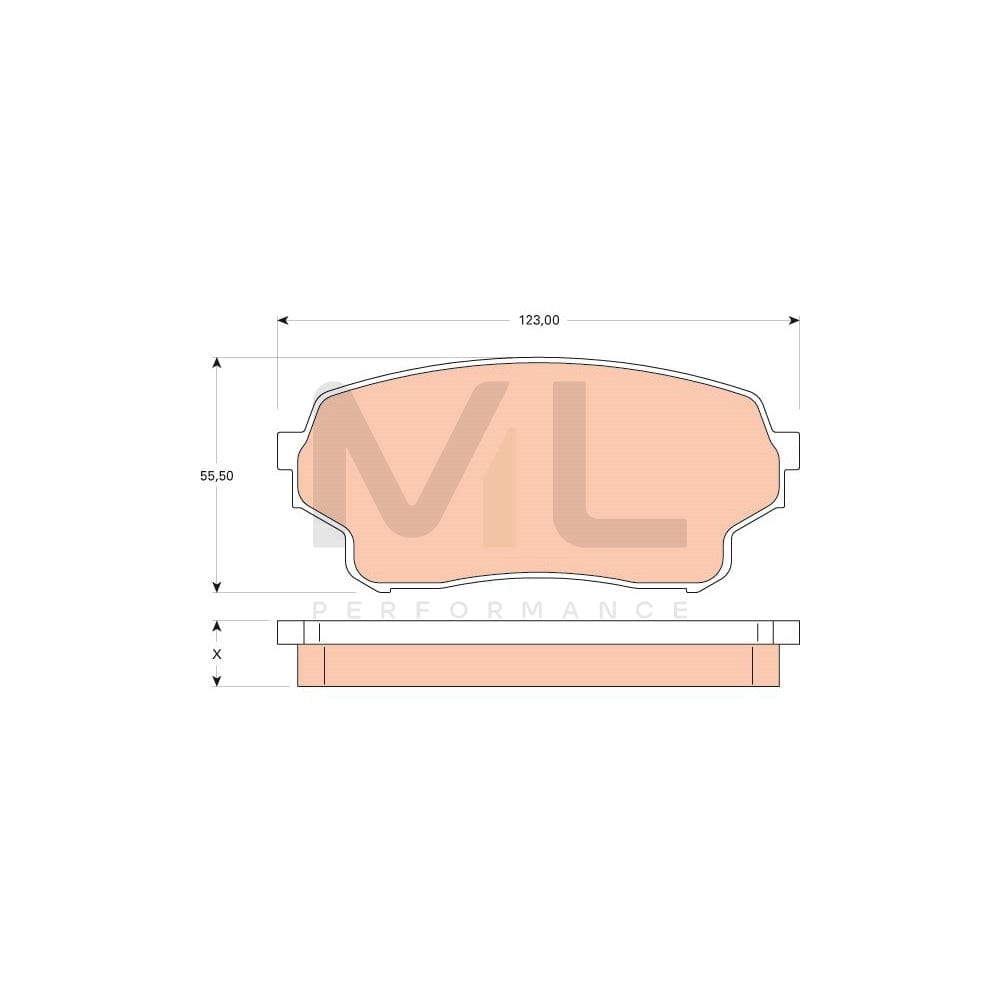 TRW Gdb3490 Brake Pad Set For Suzuki Grand Vitara I Off-Road (Ft, Ht) Not Prepared For Wear Indicator | ML Performance Car Parts