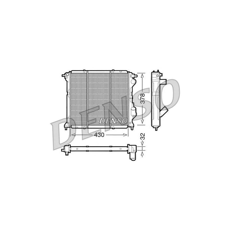 Denso DRM23027 Drm23027 Engine Radiator For Renault Rapid Van (F40, G40) | ML Performance UK